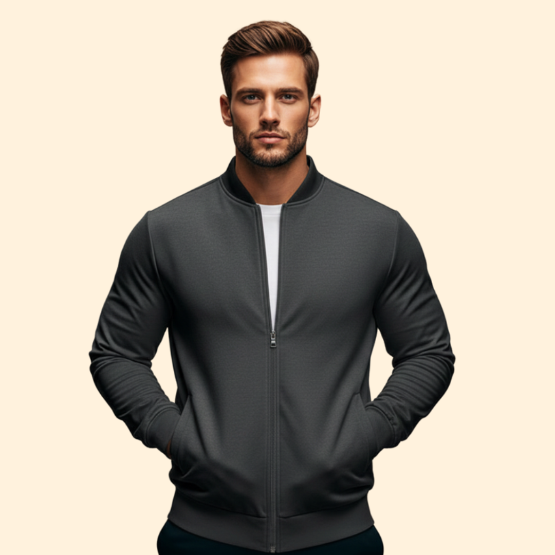 Men’s Sport Bomber Jacket – Casual Wear, Outdoor Activities
