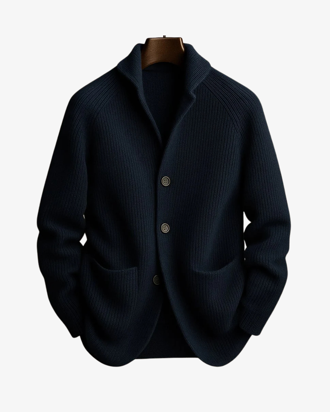 Tailored Knit Cardigan in Dark Grey – Casual Wear, Layering Essentials