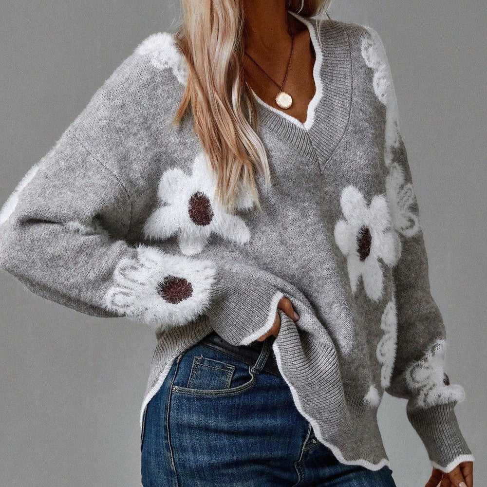Elegant Knit Jumper in Soft Fabric for Casual Wear and Layering