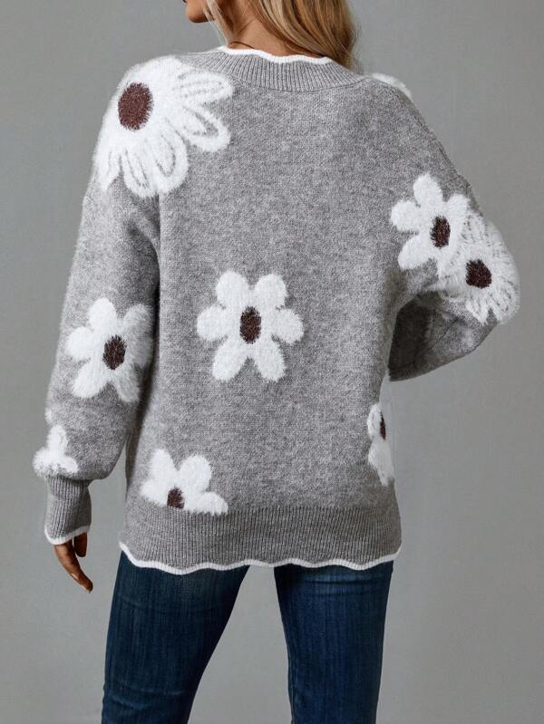 Elegant Knit Jumper in Soft Fabric for Casual Wear and Layering