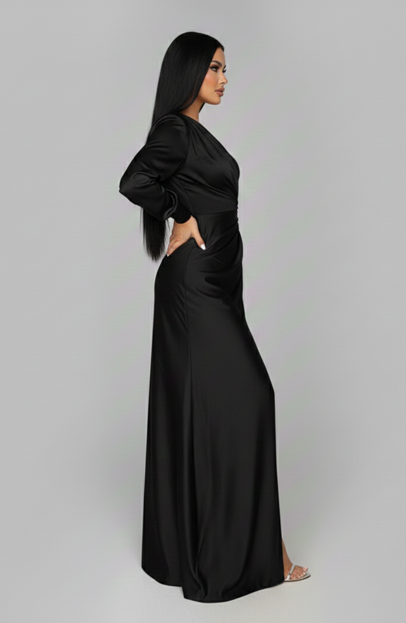 Satin Maxi Dress – Occasion Gown for Weddings & Events