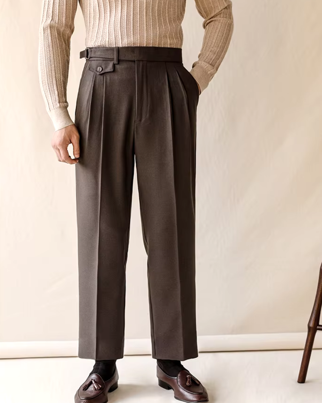 Chancellor Trousers in Grey – Smart Casual, Office Wear