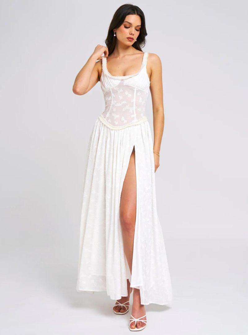 Floral Maxi Dress Women UK – Ruched Detail Evening Gown, Wedding Guest Cocktail