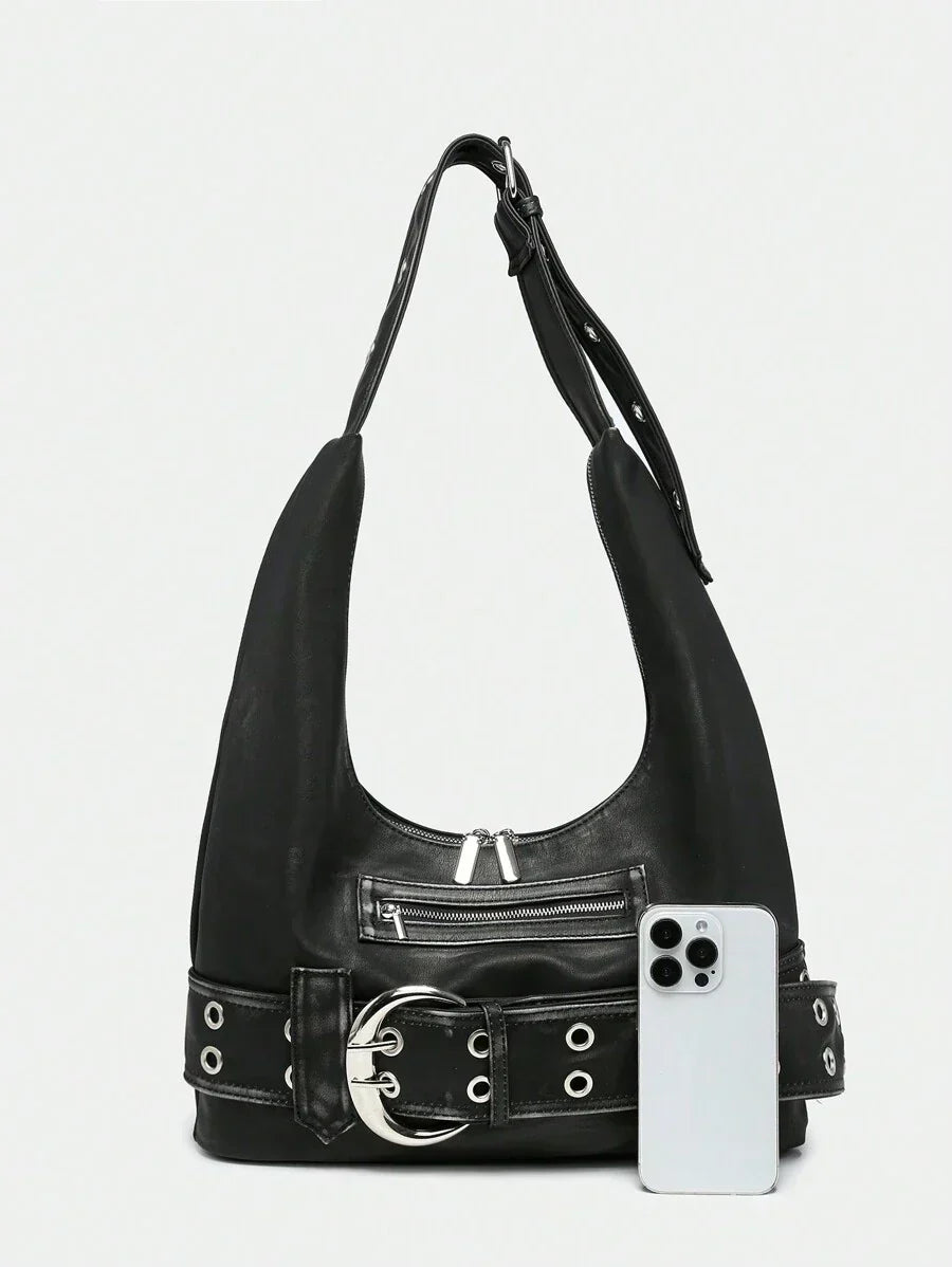 Leather Hobo Shoulder Bag – Everyday Handbag