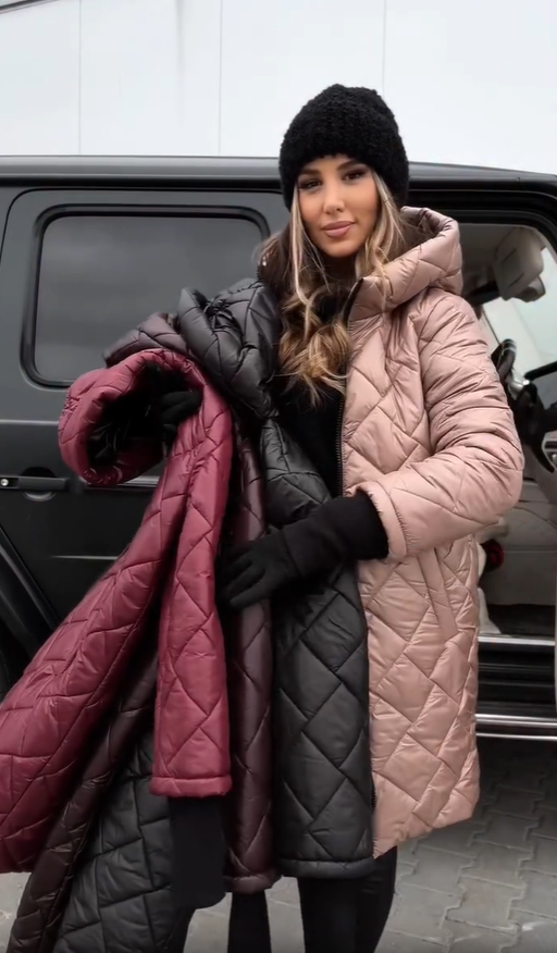 Quilted Puffer Jacket with Hood – Casual Wear, Outdoor Activities
