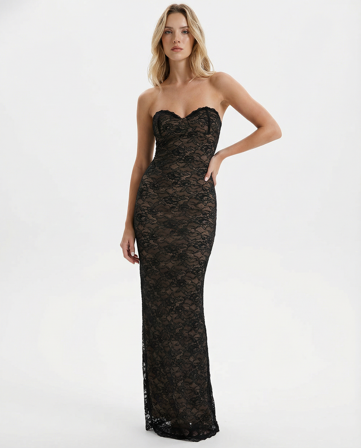 Lace Floral Maxi Dress – Occasion Gown for Weddings & Events