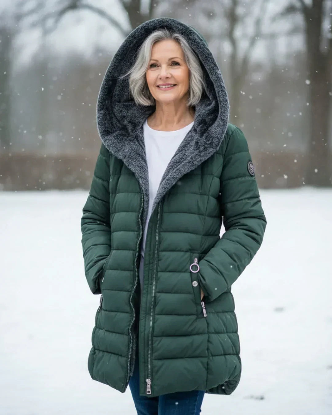 Padded Winter Jacket with Hood | Warm, Stylish – Outdoor, Casual Wear