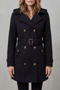 Women's Hooded Trench Coat, Custom Tailored Fit – Casual Wear, Outdoor Activities