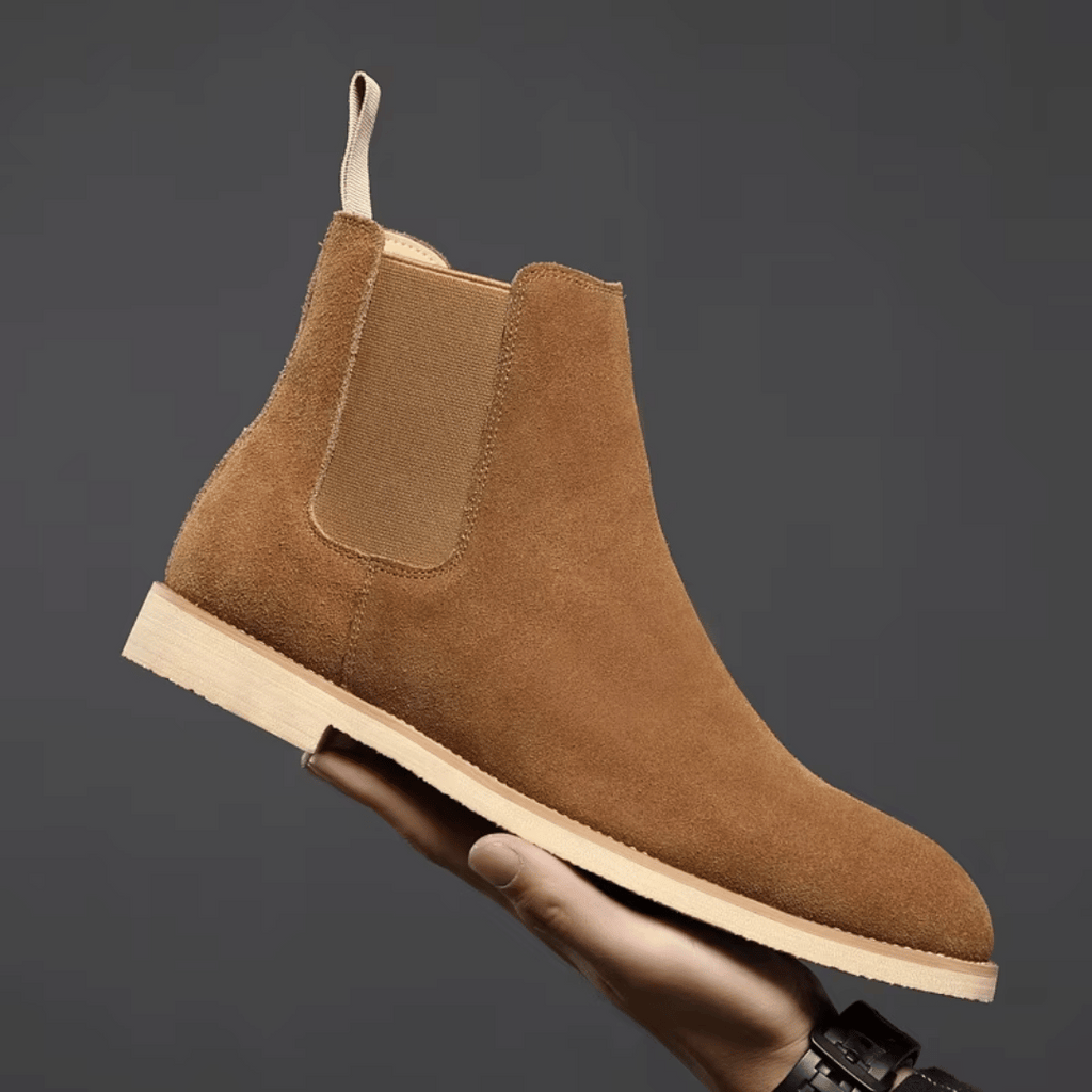 Men's Chelsea Boots with Elastic Gusset and Pull Tab – Casual, Office