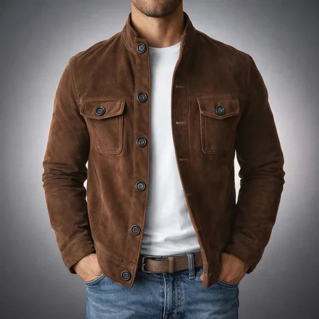 Classic Suede Pocket Jacket – Casual Wear, Everyday Style