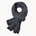 Cotton Linen Scarf in Grey – Lightweight, Versatile, Casual Wear, Gift