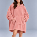 Women's Oversized Fleece Hoodie – Ultra Warm Sherpa Material, Cosy Blanket Sweatshirt – Home, Outdoor
