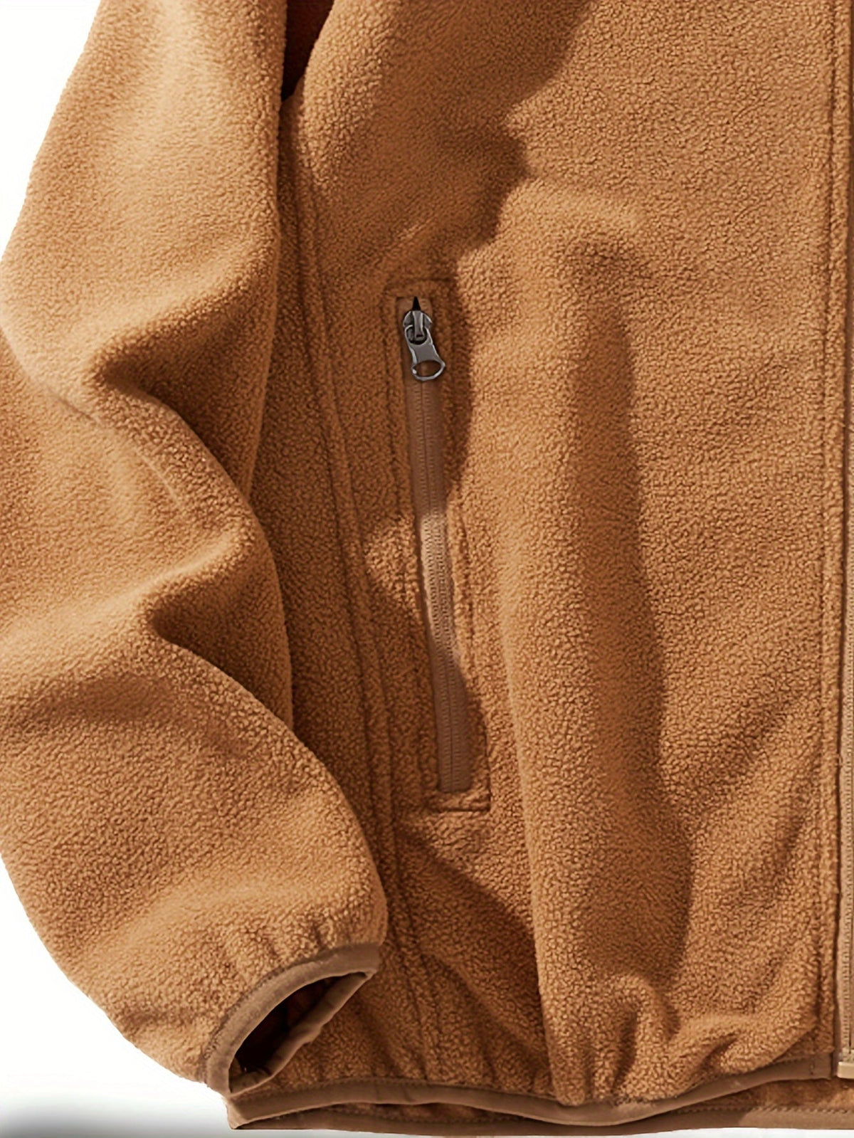 Rugged Full-Zip Outdoor Jacket – Cosy, Durable, Ideal for Camping, Hiking