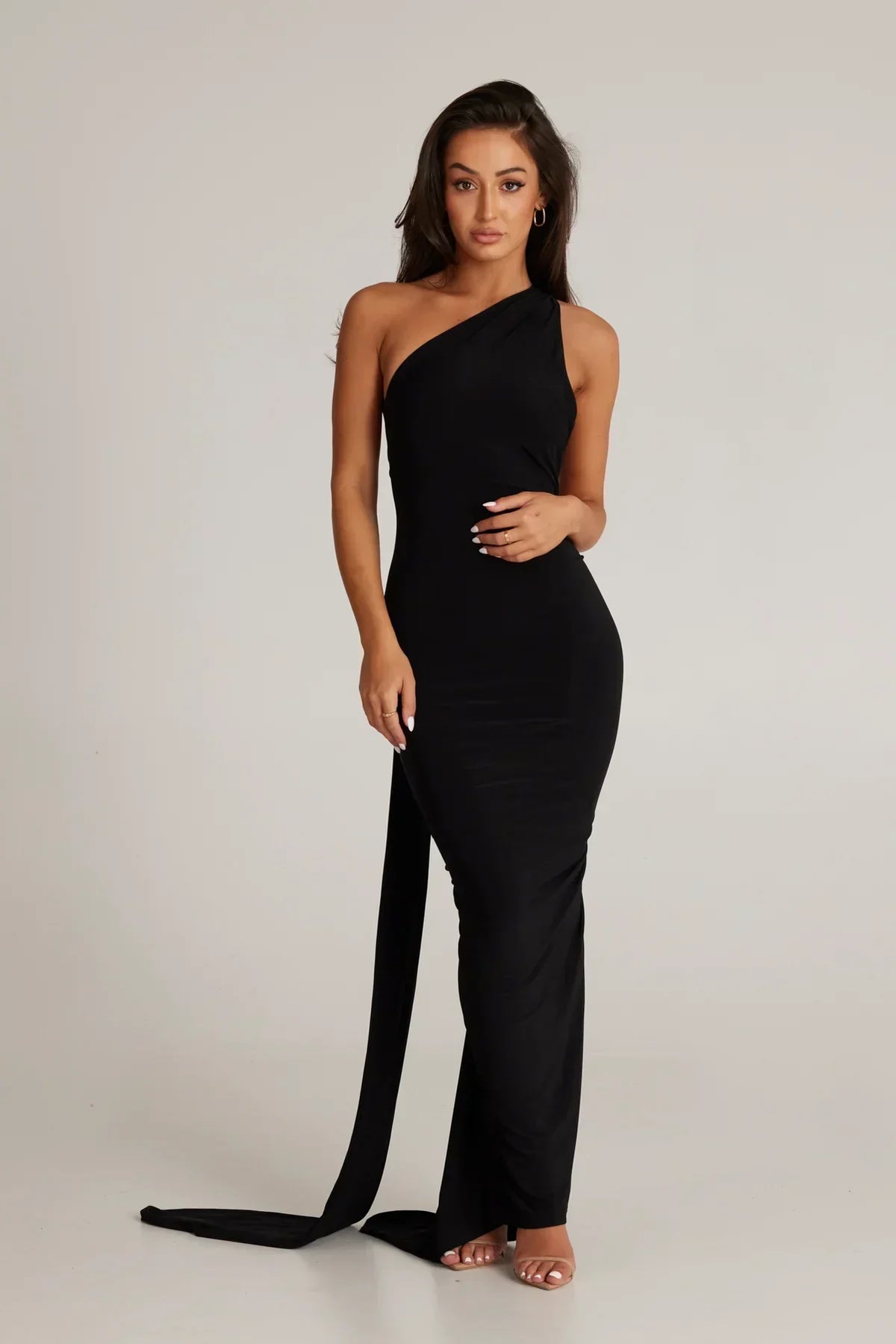 One-Shoulder Maxi Dress – Occasion Gown for Weddings & Events