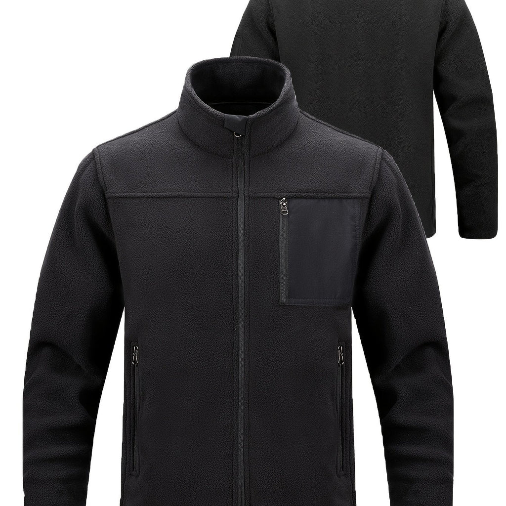 Rugged Full-Zip Outdoor Jacket – Cosy, Durable, Ideal for Camping, Hiking