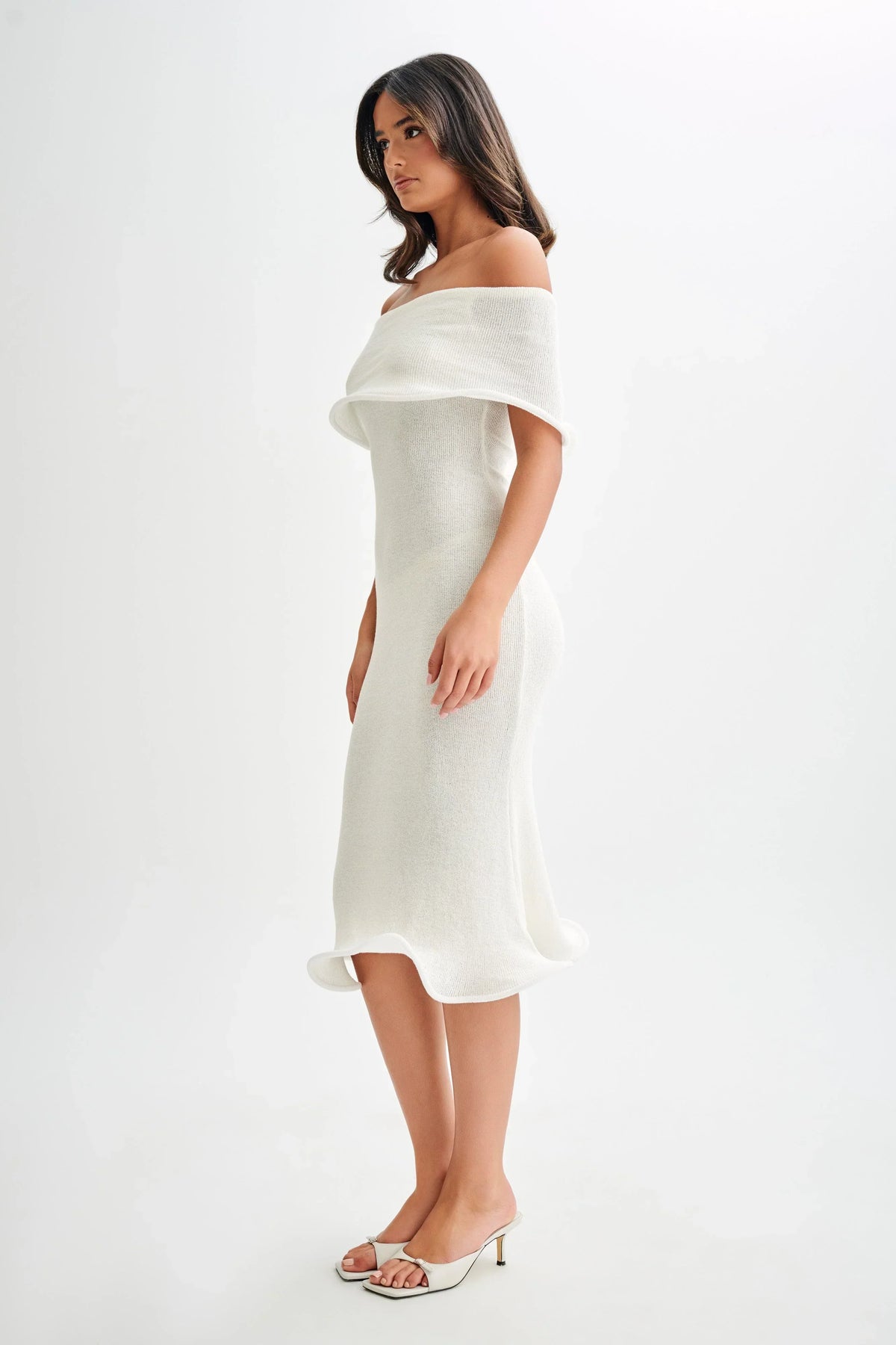 Knit Midi Dress – Occasion Gown for Weddings & Events