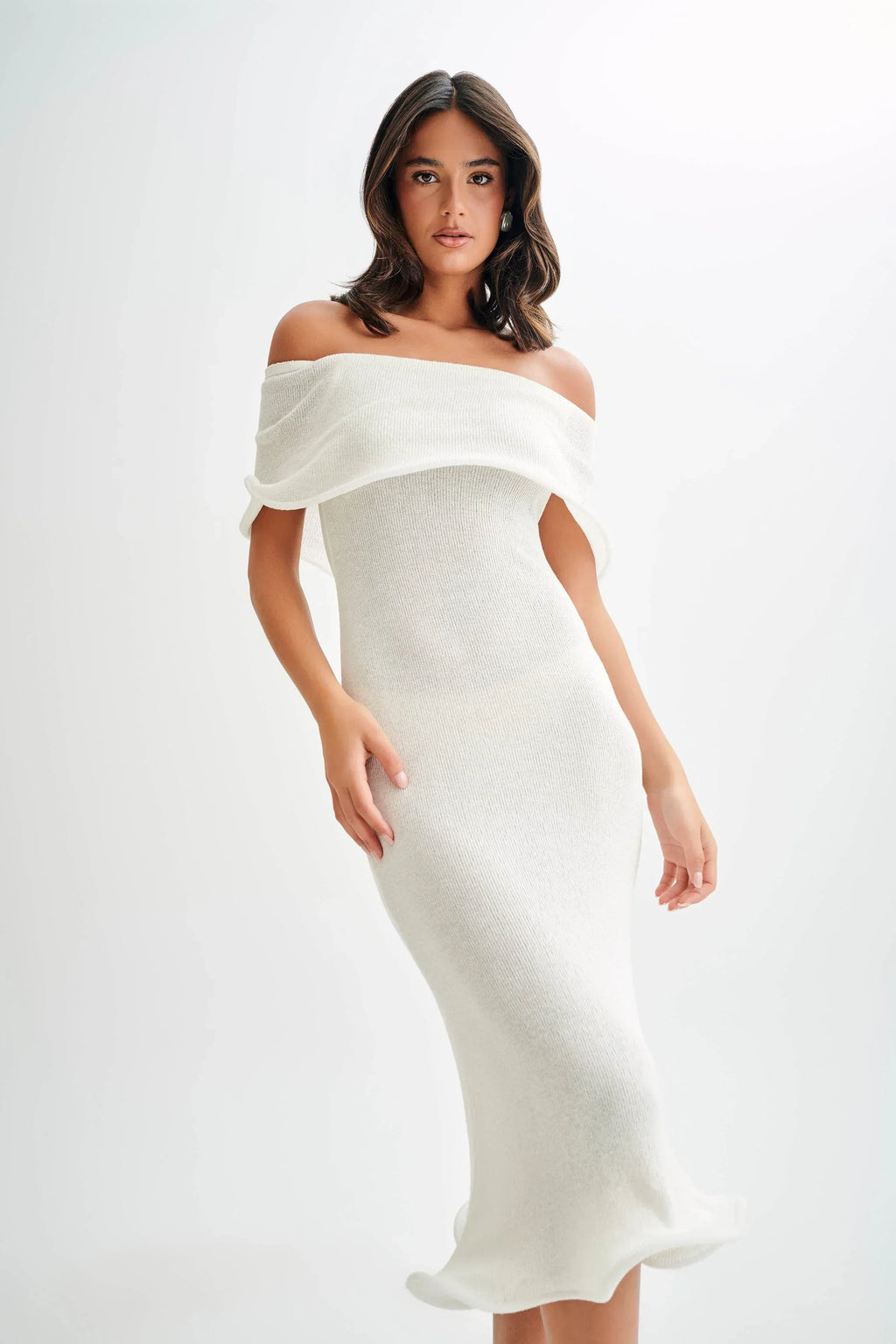 Knit Midi Dress – Occasion Gown for Weddings & Events