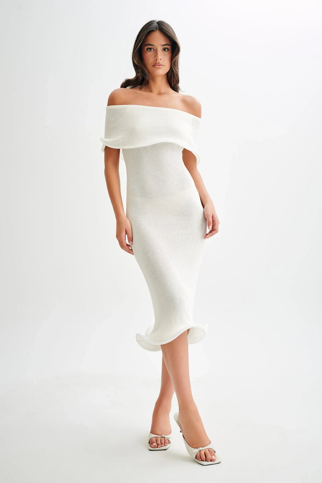 Knit Midi Dress – Occasion Gown for Weddings & Events