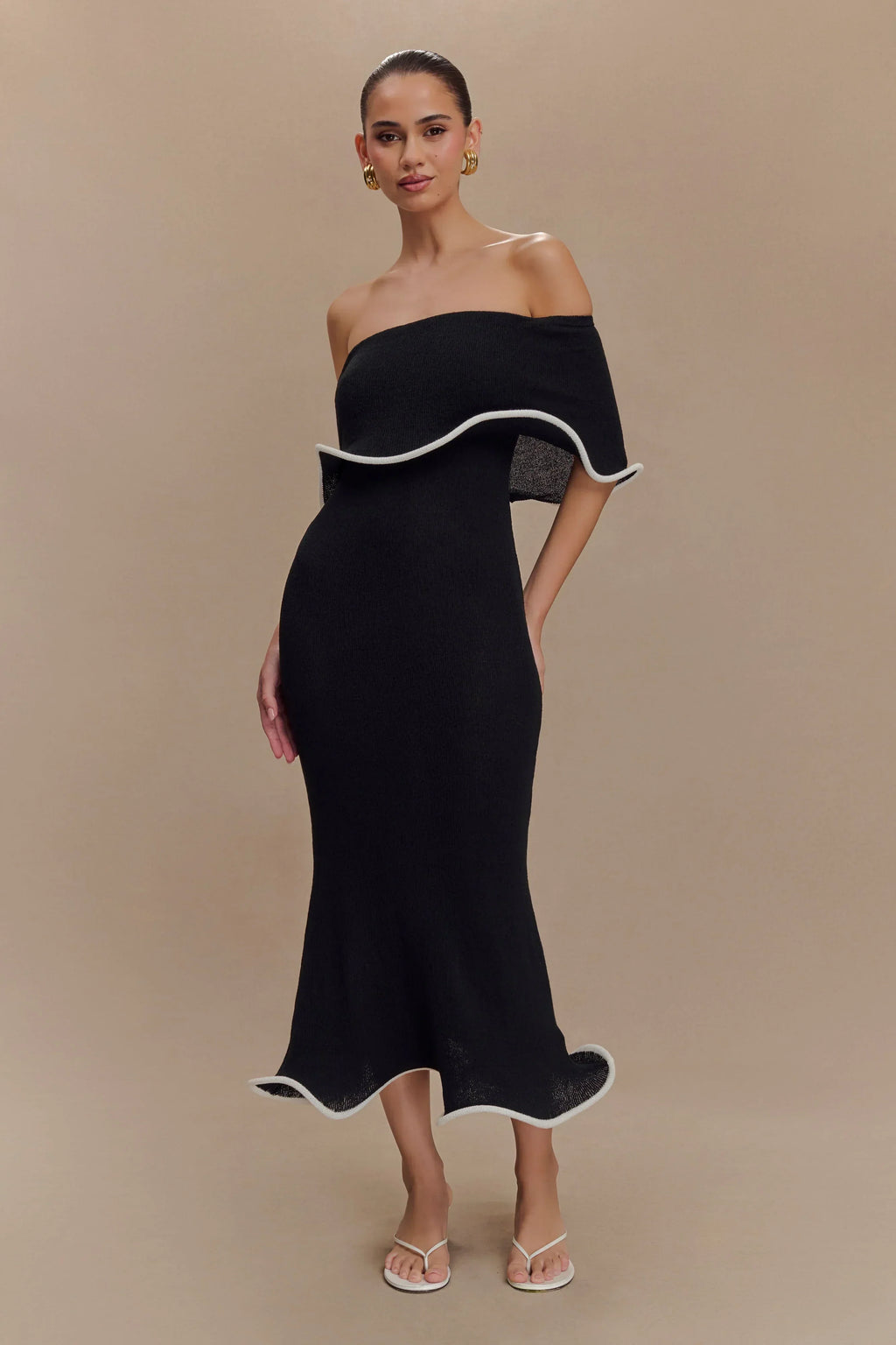 Knit Midi Dress – Occasion Gown for Weddings & Events