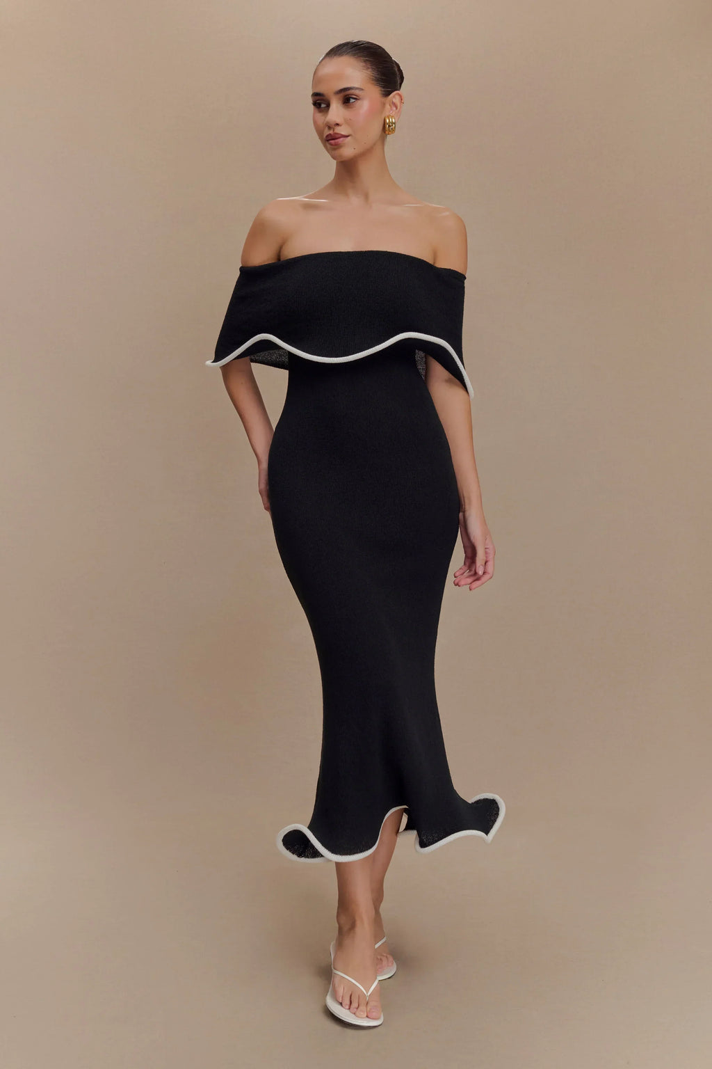 Knit Midi Dress – Occasion Gown for Weddings & Events