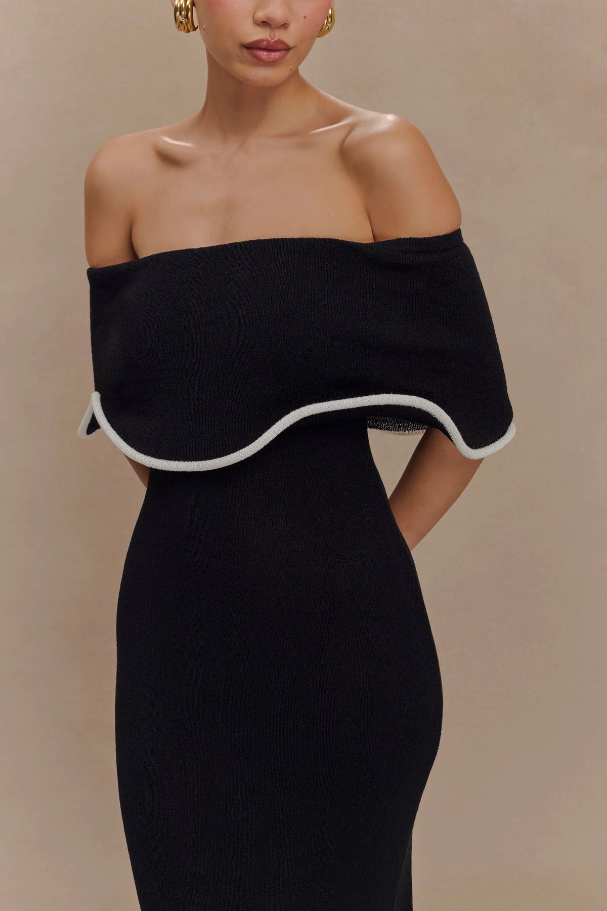 Knit Midi Dress – Occasion Gown for Weddings & Events