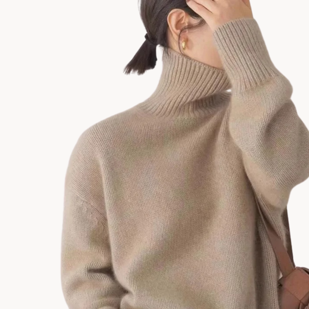 Cashmere Turtleneck Jumper – Cosy Layering, Autumn Style