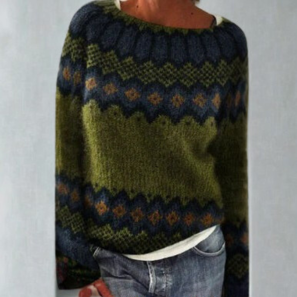 Comfortable Jumper with Patterned Design – Casual Wear, Everyday Style