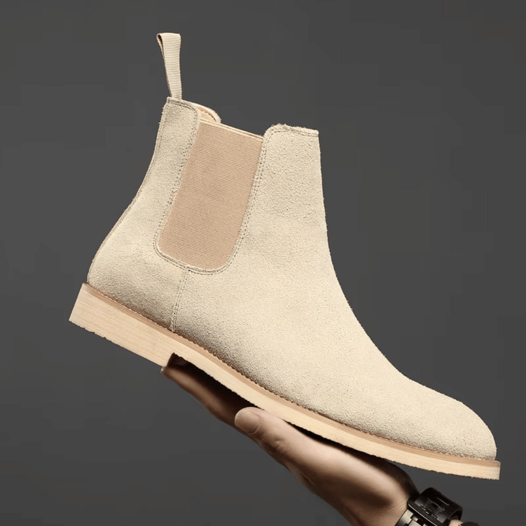 Men's Chelsea Boots with Elastic Gusset and Pull Tab – Casual, Office