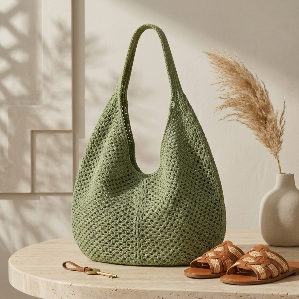Knit Shoulder Bag – Everyday Handbag