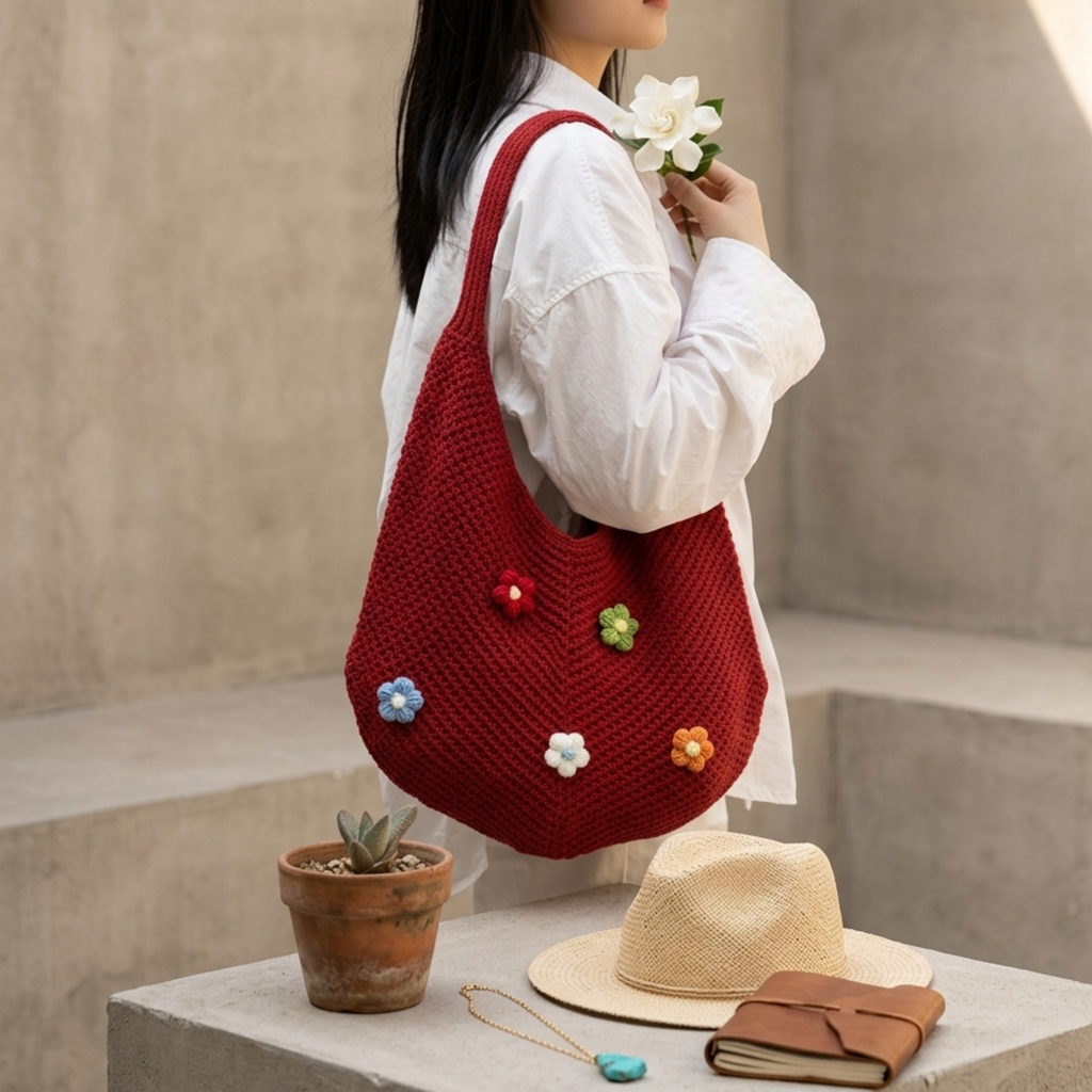 Knit Shoulder Bag – Everyday Handbag