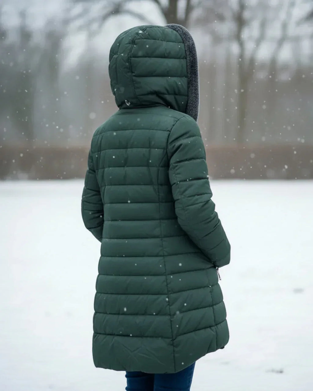 Padded Winter Jacket with Hood | Warm, Stylish – Outdoor, Casual Wear