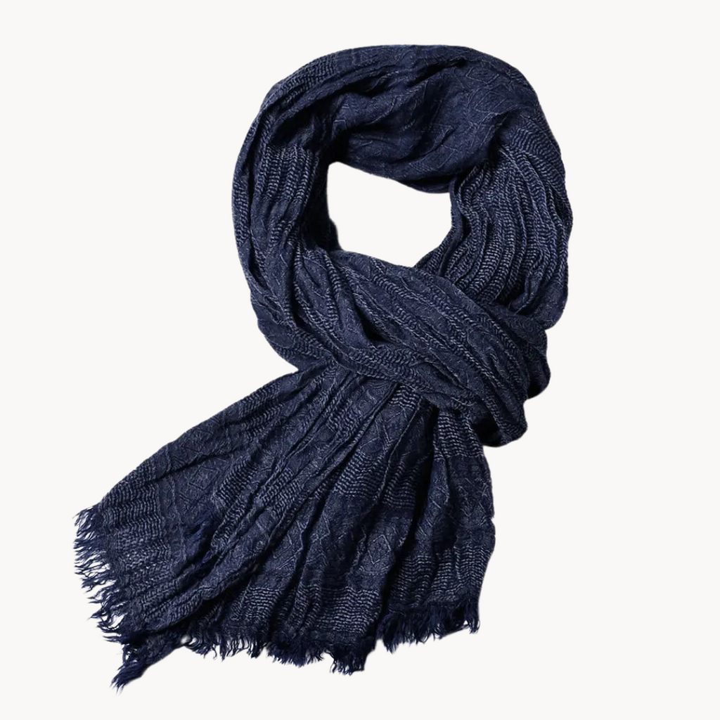 Cotton Linen Scarf in Grey – Lightweight, Versatile, Casual Wear, Gift