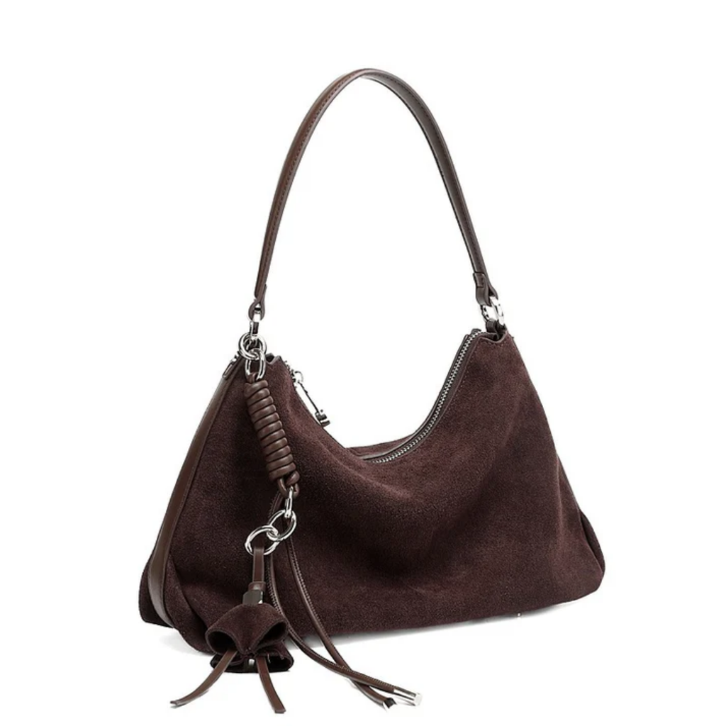 Leather Tassel Shoulder Bag – Everyday Handbag
