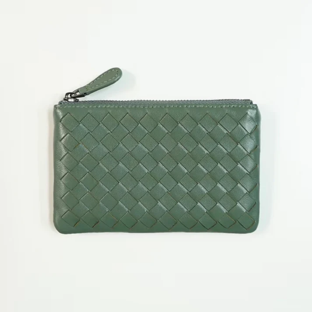 Leather Woven Clutch Bag – Evening & Occasion Bag
