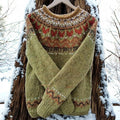 Vintage Jacquard Jumper – Cosy Knitwear for Winter, Casual Wear