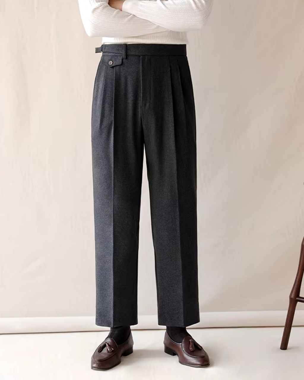 Chancellor Trousers in Grey – Smart Casual, Office Wear