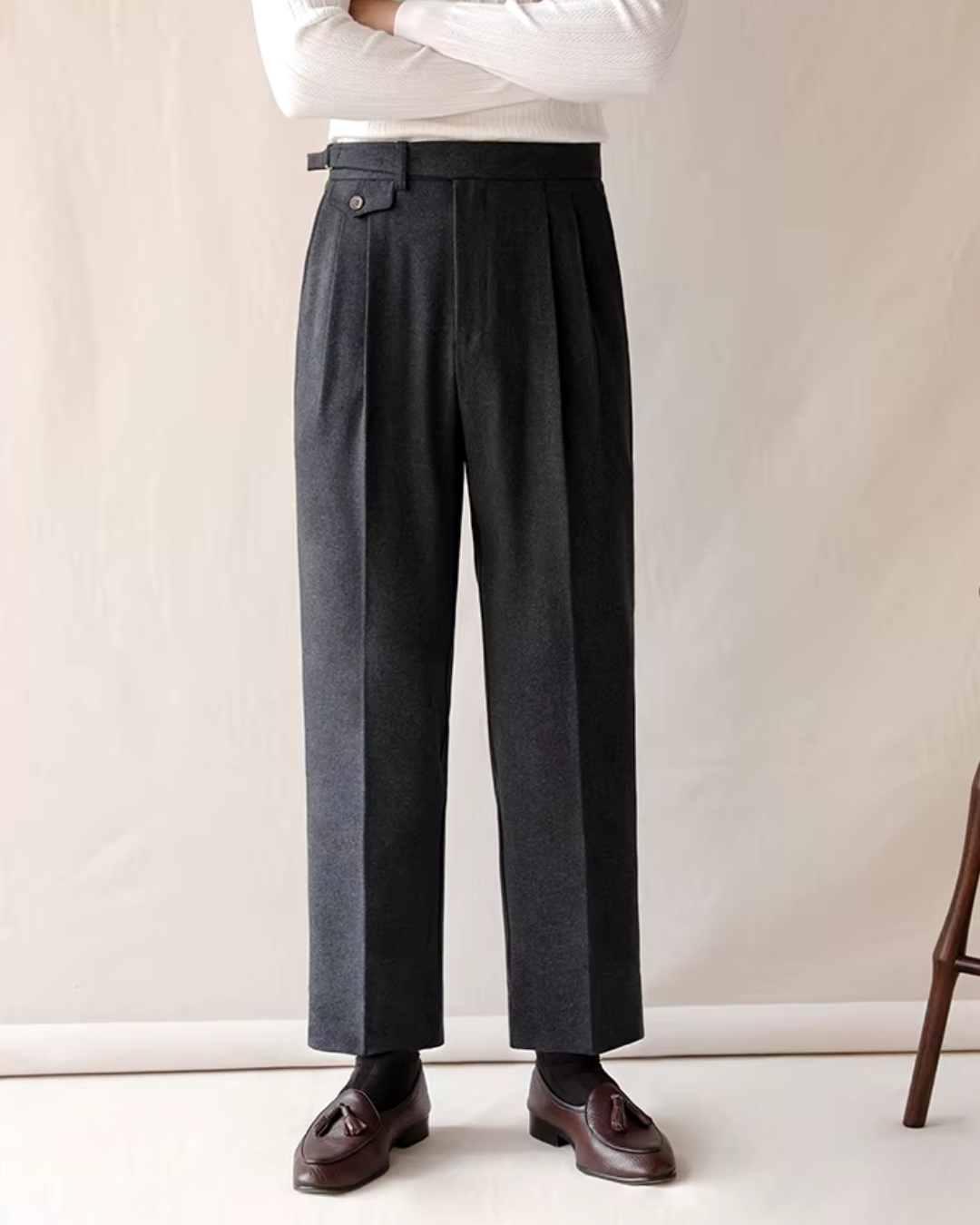 Chancellor Trousers in Grey – Smart Casual, Office Wear