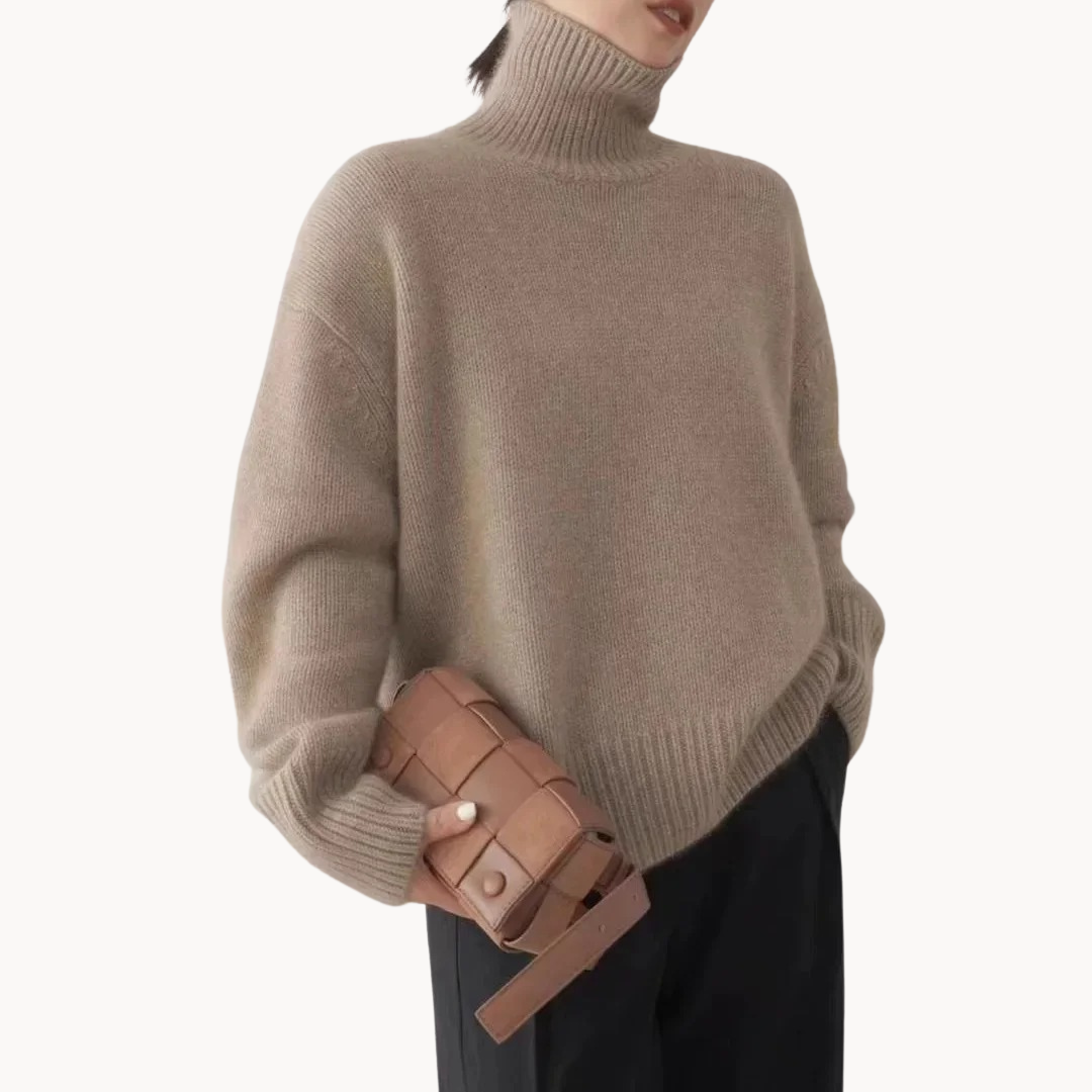 Cashmere Turtleneck Jumper – Cosy Layering, Autumn Style
