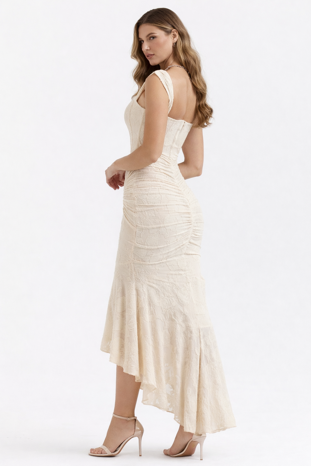 Satin Midi Dress – Occasion Gown for Weddings & Events