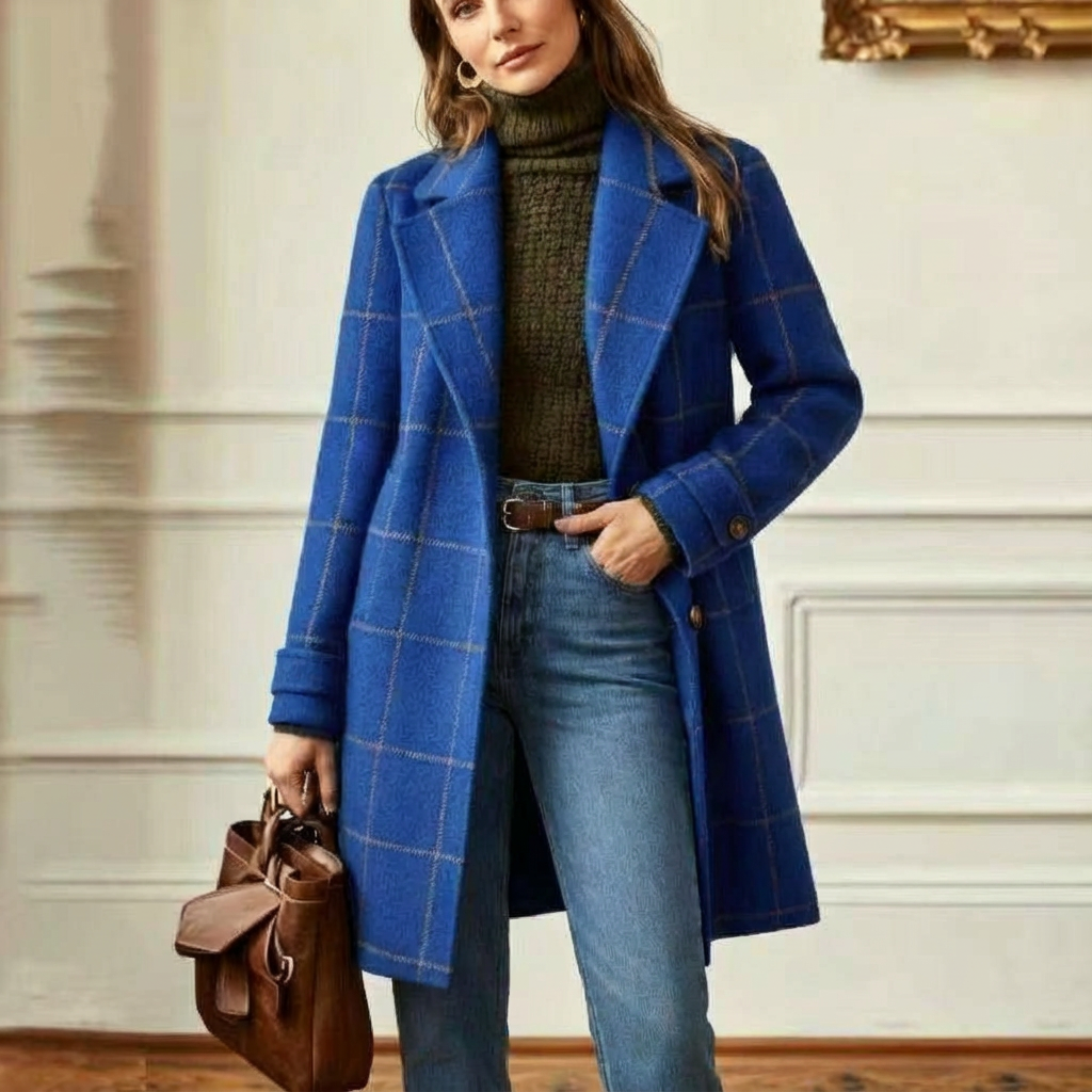 Wool Check Coat – Warm Layering, Stylish Everyday Wear