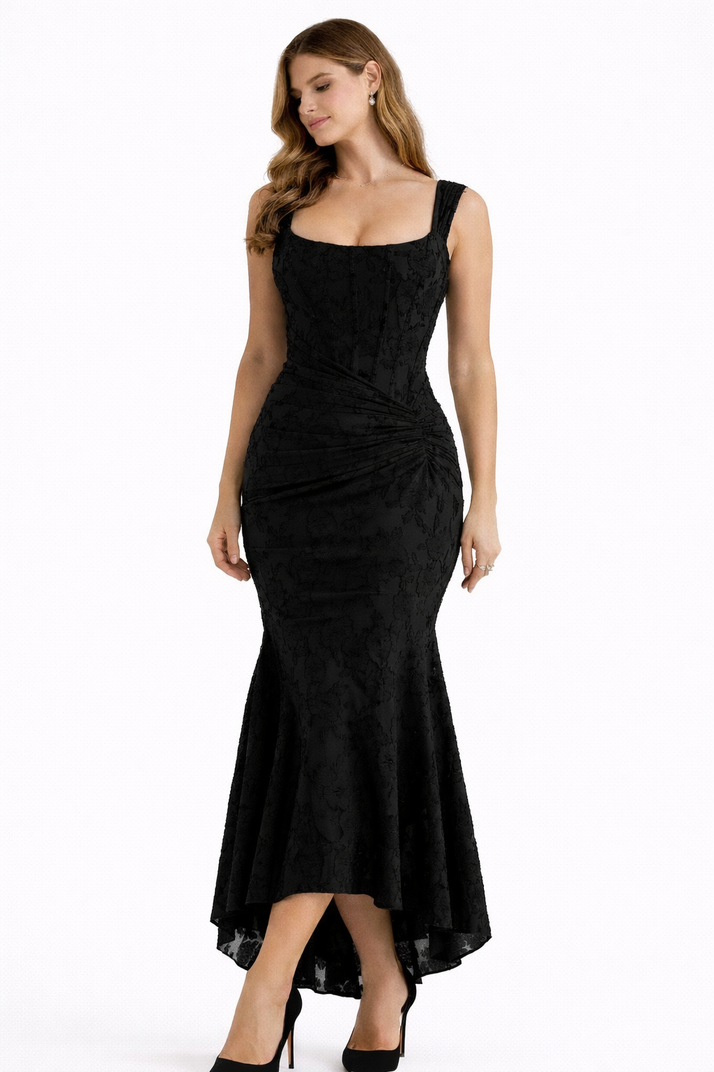 Satin Midi Dress – Occasion Gown for Weddings & Events