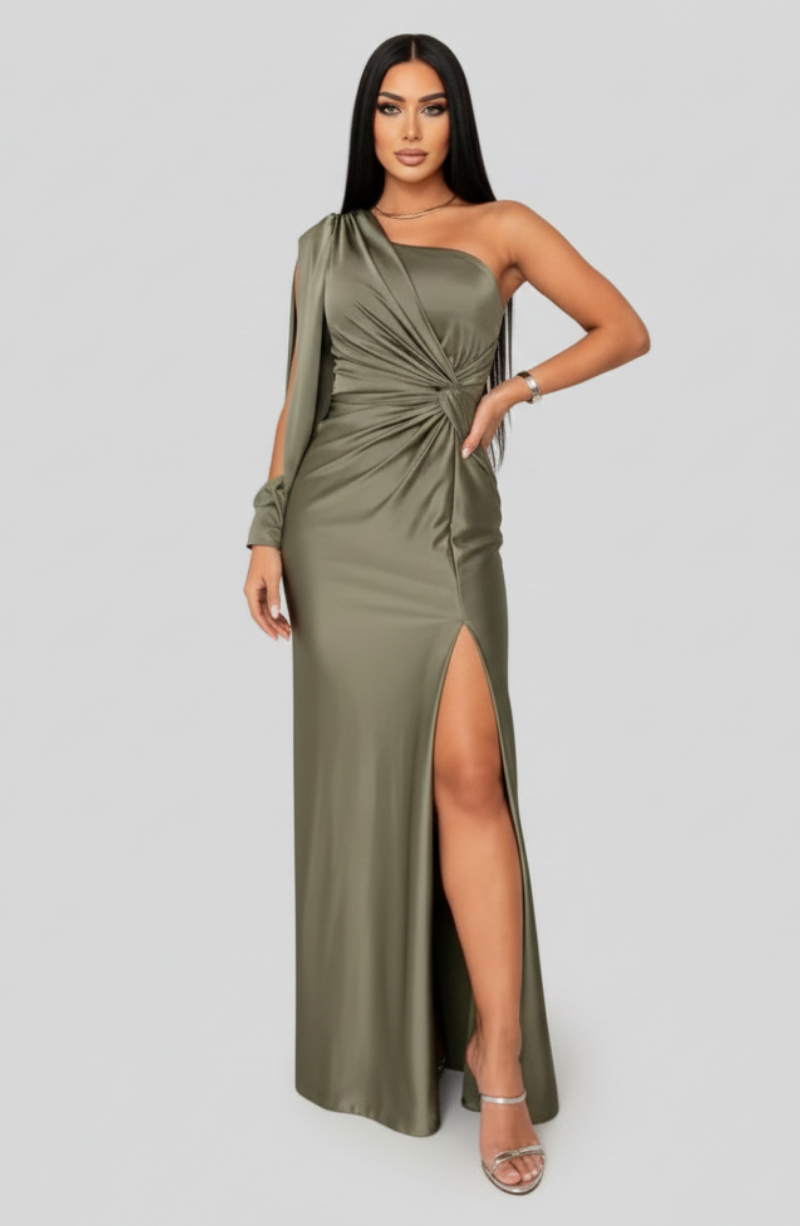 Satin Maxi Dress – Occasion Gown for Weddings & Events