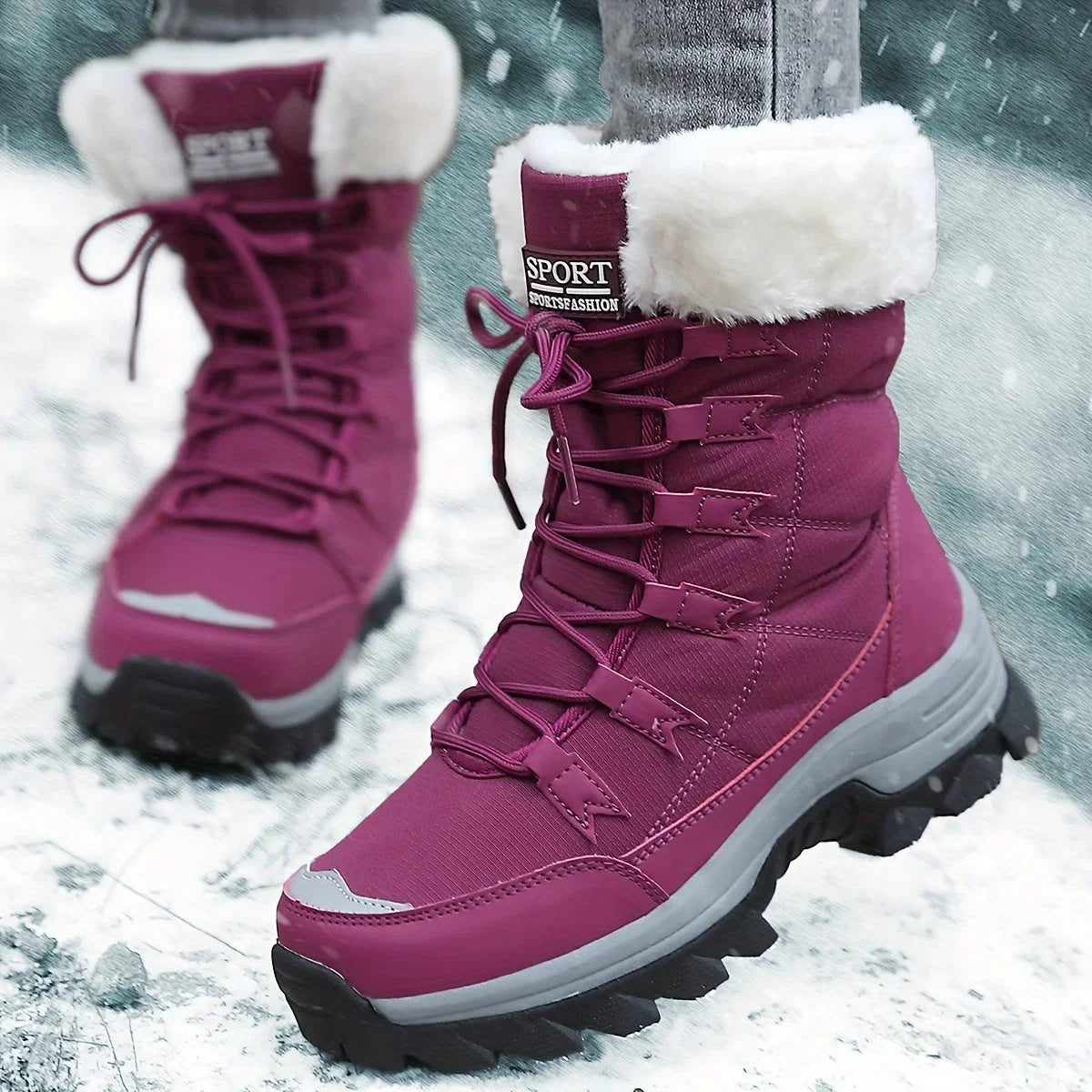 Women's Winter Boots | Cushioned Faux Fur – Snow, Outdoor