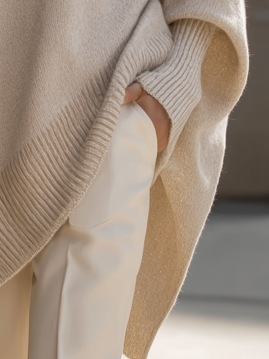 Wool Blend Jumper in Beige – Casual Wear, Everyday Comfort