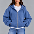 Women's Oversized Zip-Up Hoodie – Casual Relaxed Fit, Perfect for Everyday Wear, Lounging