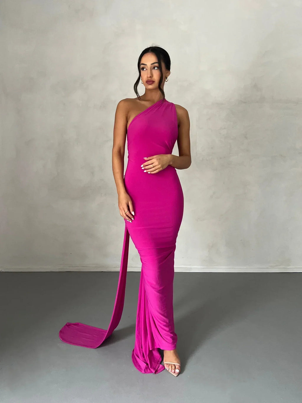 One-Shoulder Maxi Dress – Occasion Gown for Weddings & Events