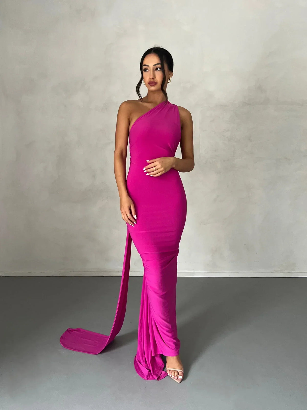 One-Shoulder Maxi Dress – Occasion Gown for Weddings & Events