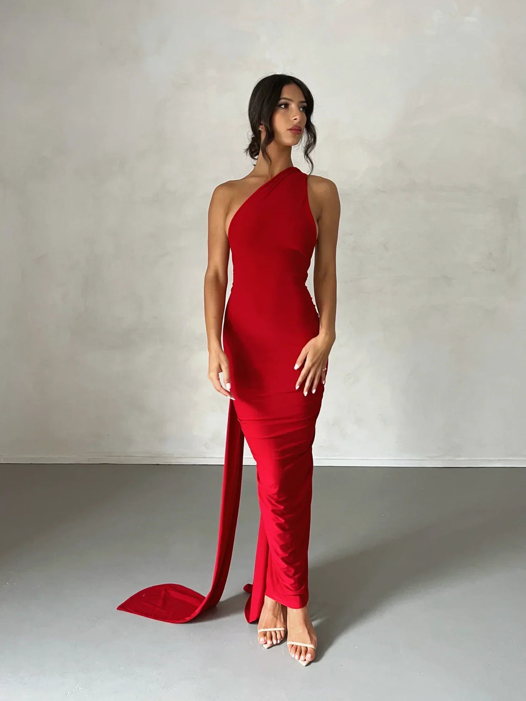 One-Shoulder Maxi Dress – Occasion Gown for Weddings & Events