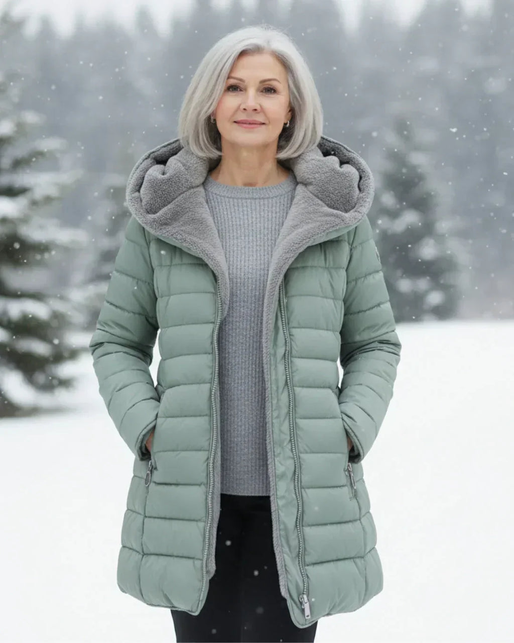 Padded Winter Jacket with Hood | Warm, Stylish – Outdoor, Casual Wear