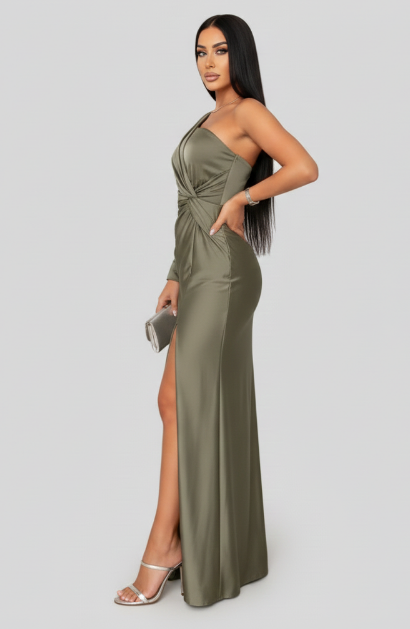 Satin Maxi Dress – Occasion Gown for Weddings & Events